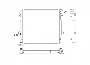 Toyota Landcruiser 07+ GSJ15 Koyo Alu Radiator 53mm