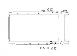 Honda Integra 94-01 DC2 B18 OEM DENSO Koyo Alu Radiator 53mm