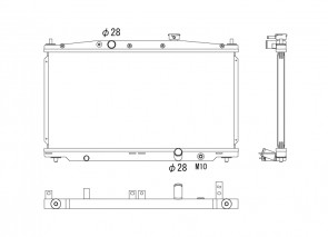 Honda CRZ 10-14 1.5 Hybrid Koyo Alu Radiator 25mm