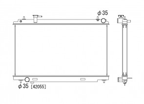 Nissan 350Z 02-06 VQ35DE Koyo Alu Radiator 36mm V2577