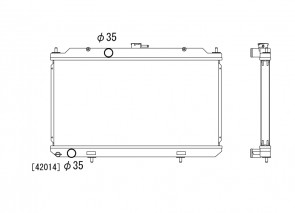Nissan SE-R 02+ Koyo Alu Radiator 36mm KV021608R/V2469