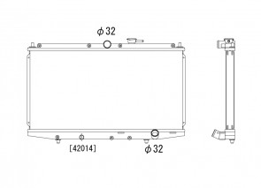 Honda Accord 98-03 CF/CG/CL 4D 1.6/1.8/2.0/2.3 Koyo Radiator