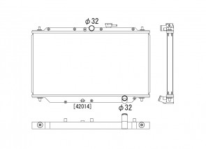 Honda Prelude 92-96 H22A 2.2 VTEC Koyo Alu Radiator 36mm