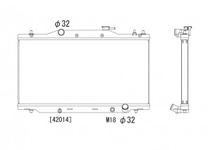 Honda Integra 01-05 DC5 / RSX K20 Koyo Alu Radiator 36mm