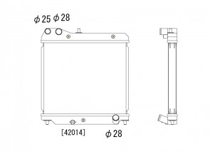 Honda Jazz/Fit Koyo Alu Radiator 36mm KV081613R