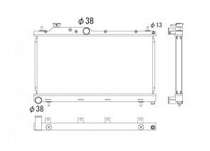 Subaru Impreza 08-15 WRX 5-Speed Koyo Alu Radiator 36mm USA