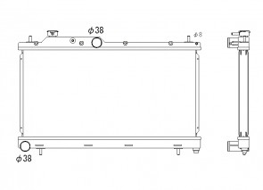 Subaru Impreza 08-15 WRX/STI 6-Speed Koyo Alu Radiator 36mm